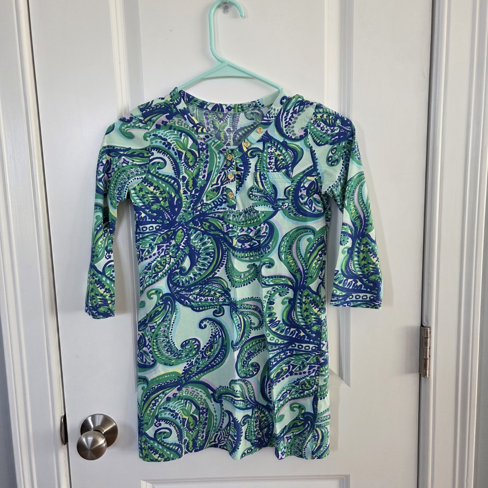 Lilly Pulitzer Girl's Paisley Tunic Dress - Rossmore Print - Girls 8-10